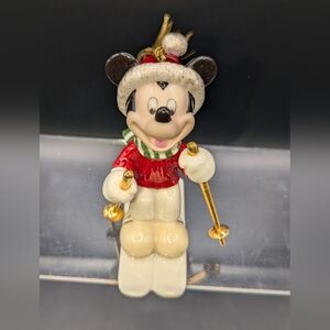Lenox Skiing Mickey Ornament